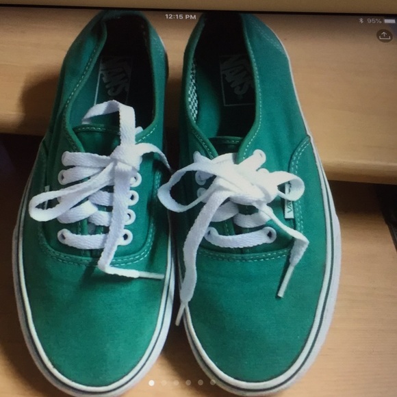 Vans Other - Vans green sneakers men 7 women 8.5